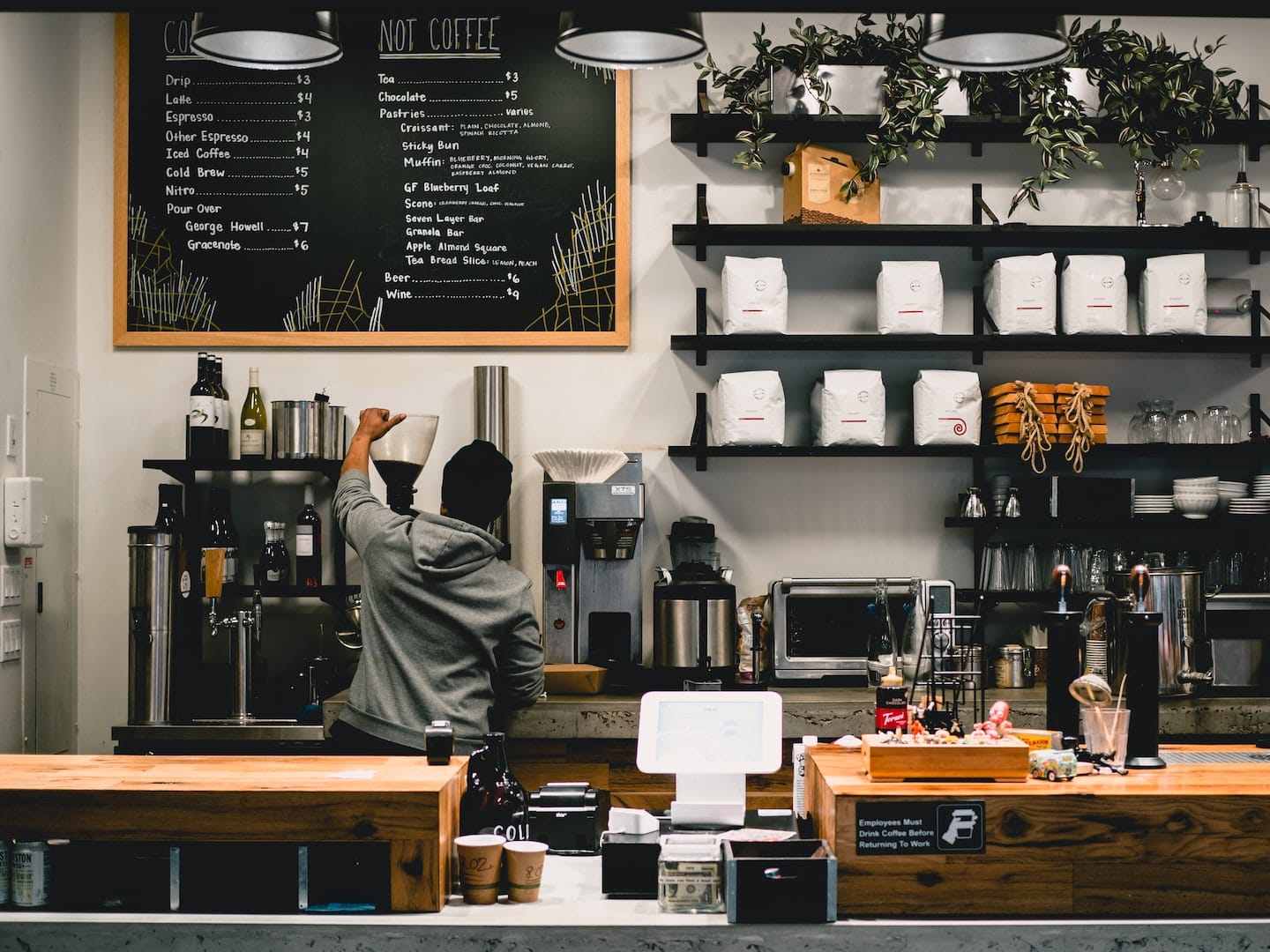 Barista with Coffee Shop